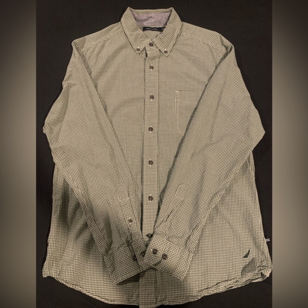 Green Nautica long sleeve button down shirt